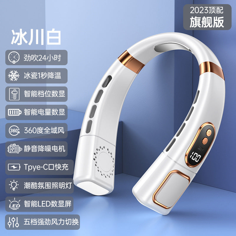 CryoPulse - Wearable Personal Neck Air Conditioner with LED Lights