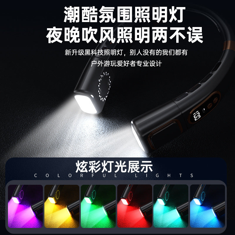 CryoPulse - Wearable Personal Neck Air Conditioner with LED Lights