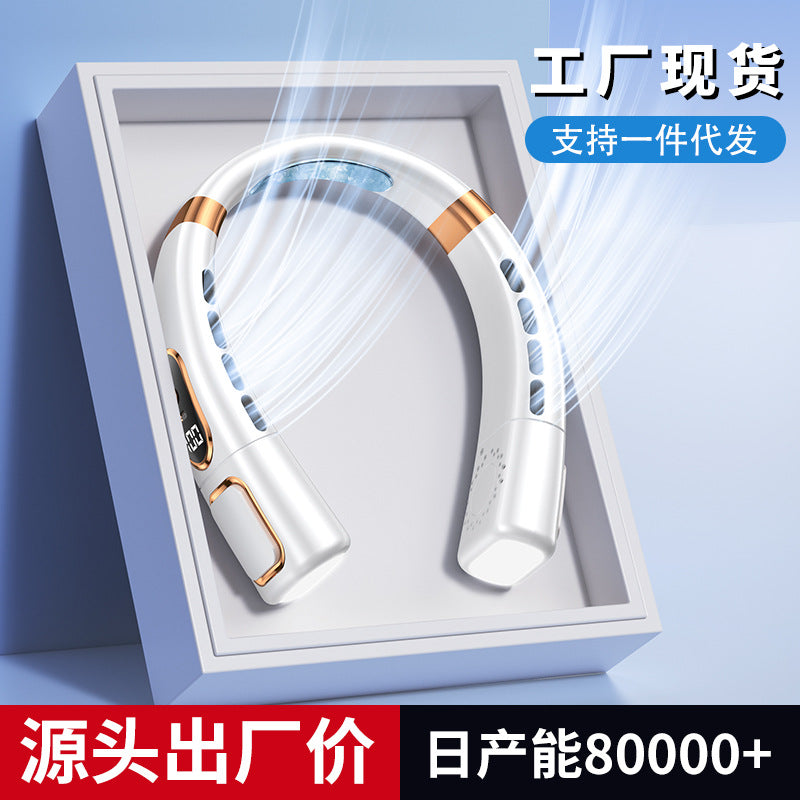 CryoPulse - Wearable Personal Neck Air Conditioner with LED Lights