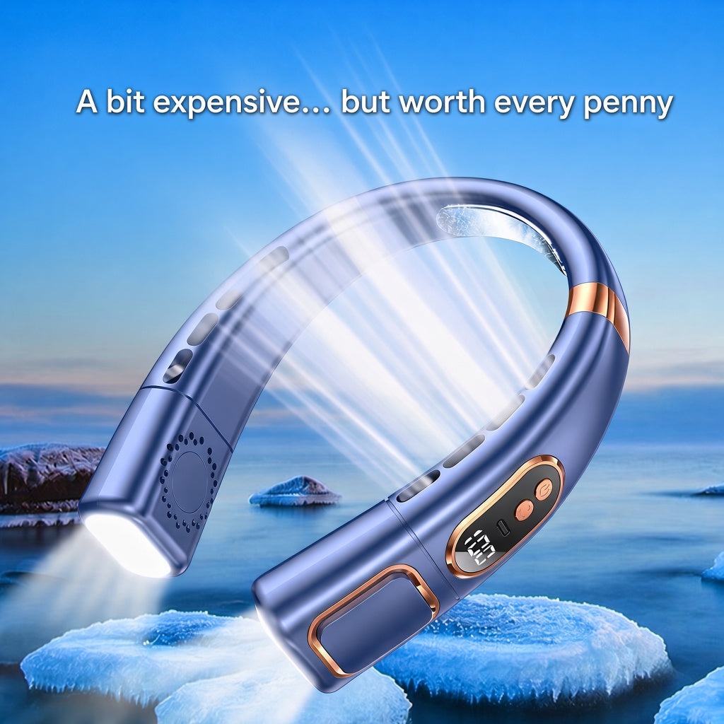 Cryofrost- Wearable Personal Neck Air Conditioner with LED Lights
